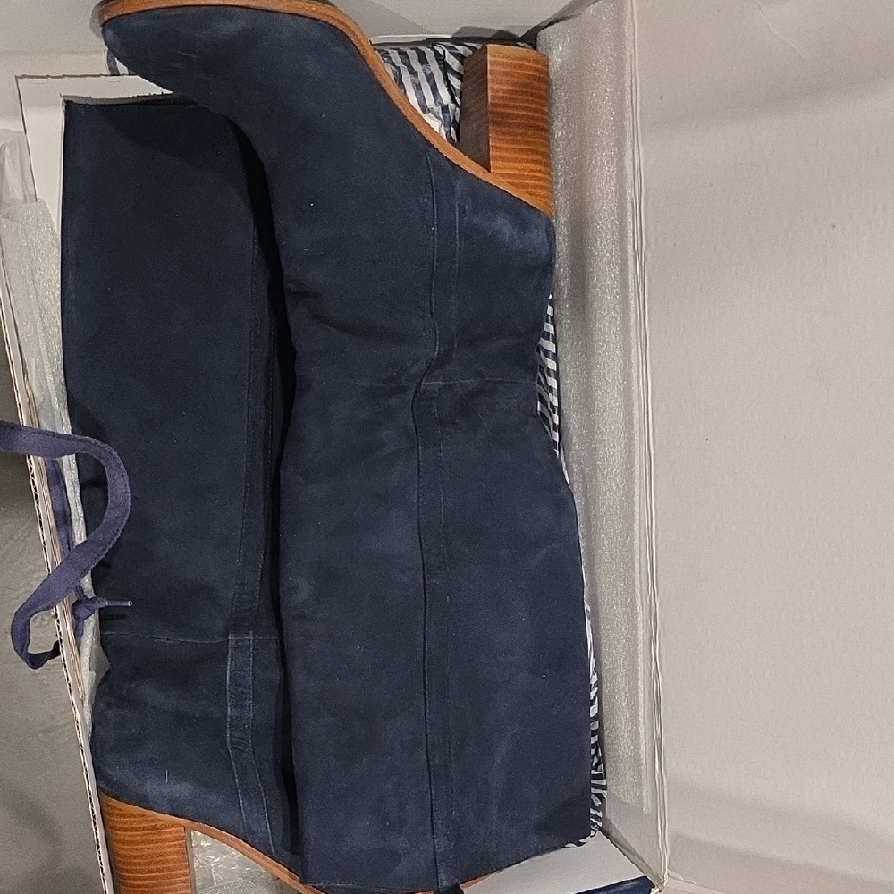 Splendid BLUE suede Women's Riding Boots